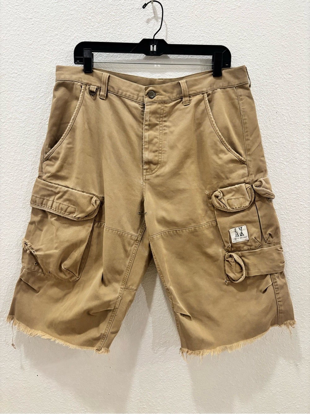 Armani Exchange Khaki Cargo Shorts Size 33 Utility